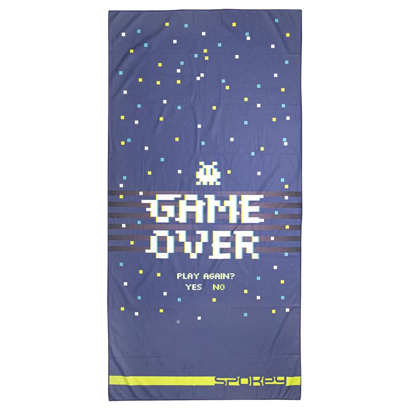 GAME OVER Rychleschnoucí sportovní ručník, 80 x 160 cm SPOKEY