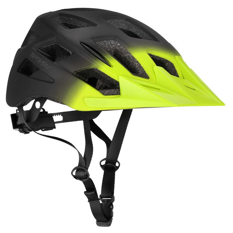 POINTER Cyklistická prilba s LED blikačkou, 58-61 cm, čierno-žltá SPOKEY