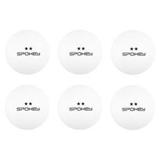 Spokey SKILLED-Pingpongové míčky 2*, 6 ks, bílé
