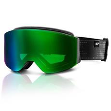 Spokey GRANBY lyžařské brýle černo-zelené