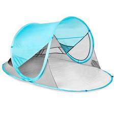 Spokey STRATUS Samorozkládací outdoorový paravan, UV 40, 195x100x85 cm - světle modrý