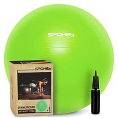 Spokey FITBALL III - Gymnastický míč 65 cm včetně pumpičky, zelený ( bez orig. kartónu )