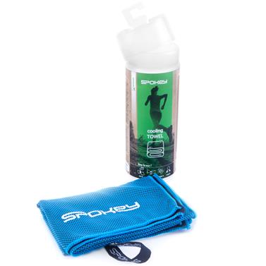 Spokey COSMO Chladící rychleschnoucí ručník 31x84 cm, modrý v plastic bag - klient