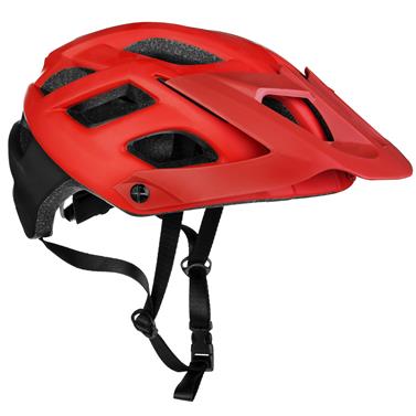 Spokey SINGLETRAIL Cyklistická přilba pro dospělé a juniory  IN-MOLD, 58-61 cm, červená